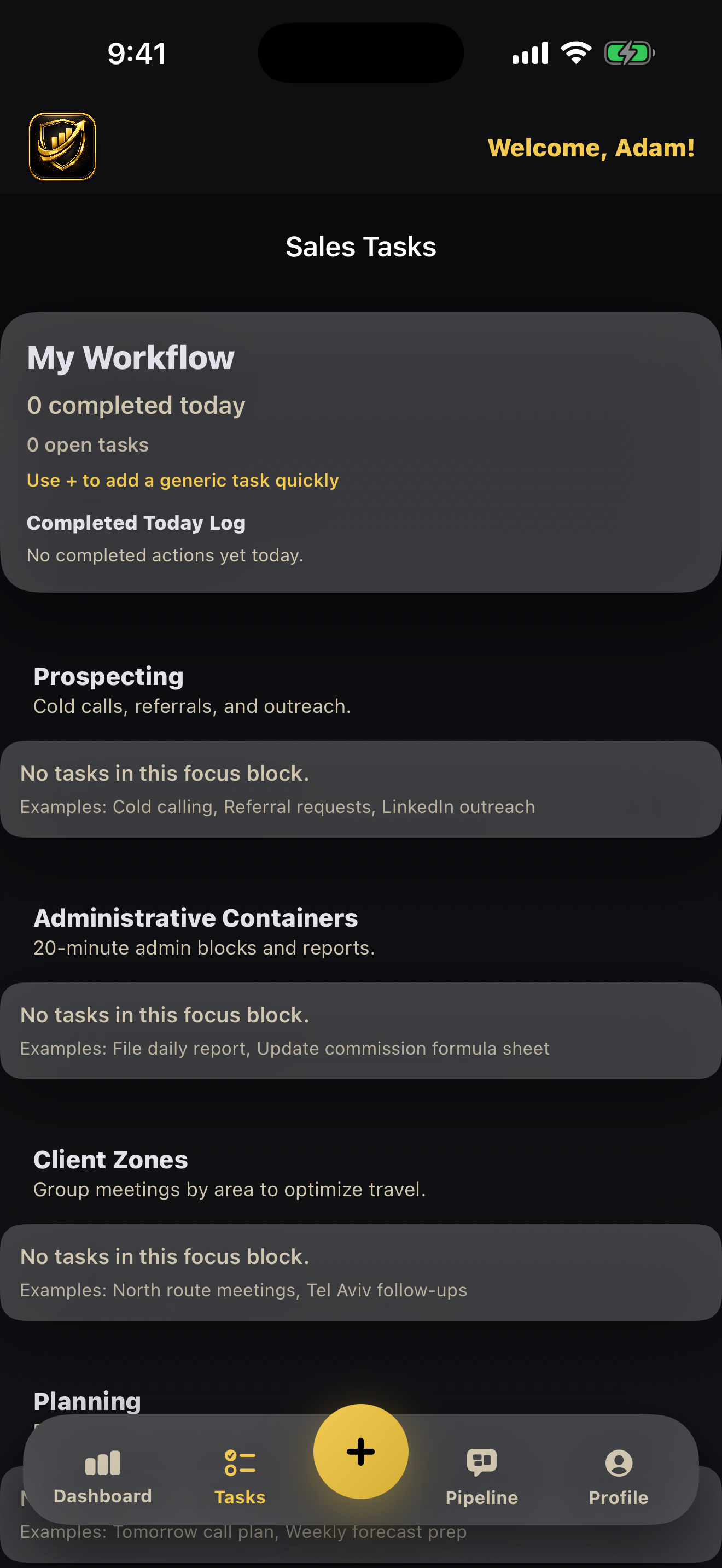 SalesCRM by Spanko screenshot 02-tasks.png