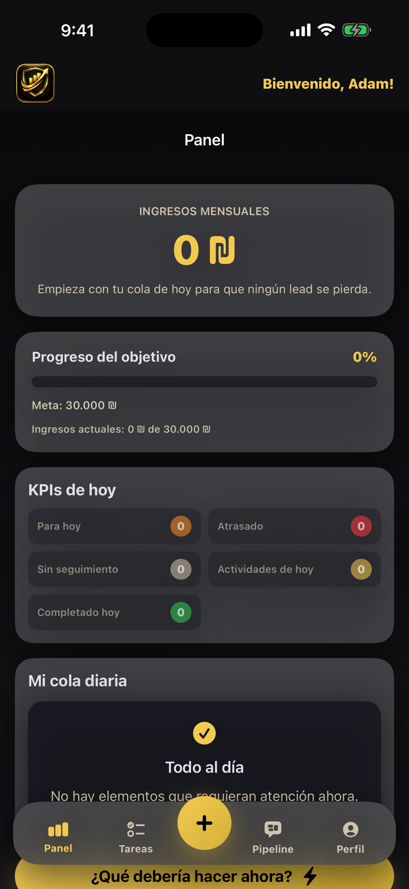 SalesCRM by Spanko screenshot 01-dashboard.png